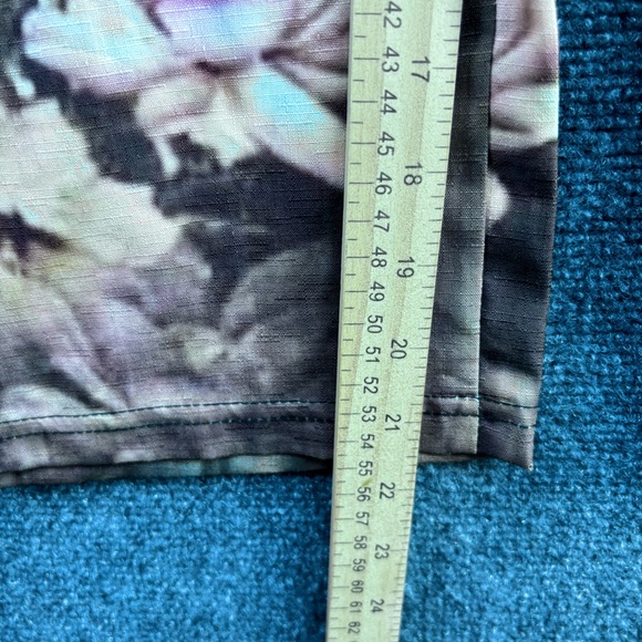 Lightweight Muted Green Floral Overalls Festival Boho Chic Summer Women’s Small - Picture 9 of 13